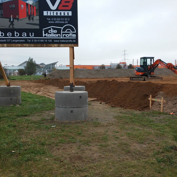 Hallenprofis - Gewerbebau - V8 fitness GmbH