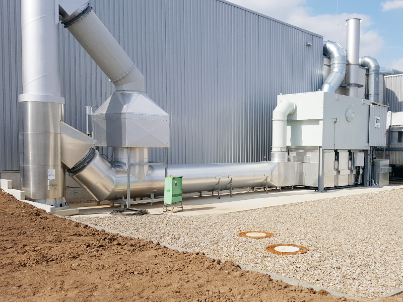 Innowo Print GmbH, Belüftungssystem der Lagerhalle