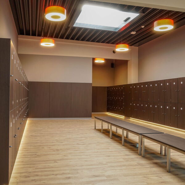 Umkleidebereich Olympic Fitness Lüneburg