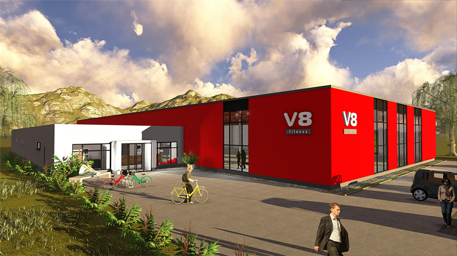 Hallenprofis - Gewerbebau - V8 fitness GmbH